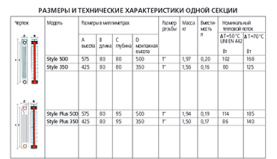 Радиатор биметаллический Global Style Extra 500 8 секций боковое подключение в Владимире 1