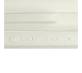 Радиатор алюминиевый боковое подключение STOUT Bravo 500 10 секций SRA-0110-050010 в Владимире 9