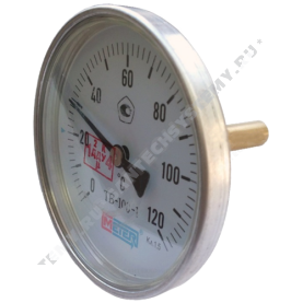 Термометр биметаллический Метер ТБ100 120C Дк 100 L=80 в Владимире 0