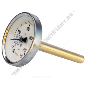 Термометр биметаллический Юмас ТБП-Т 200С Дк 63 L=100 в Владимире 0