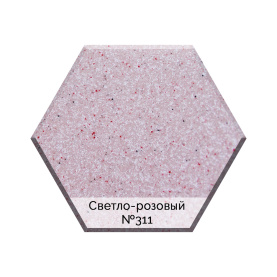 Мойка гранитная AquaGranitEx M-10 светло-розовый в Владимире 2
