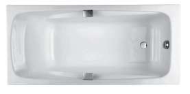 Ванна чугунная Jacob Delafon Rub Repos 170x80 E2915-00 с отверстиями для ручек в Владимире 0