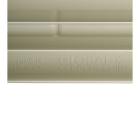 Радиатор биметаллический боковое подключение (белый RAL 9010) Global STYLE EXTRA 350 14 секций в Владимире 9