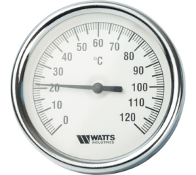 Термометр биметаллический с погружной гильзой 80 мм F+R801(T) 8075 Watts 10005944(03.02.060) в Владимире 1