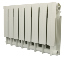 Радиатор биметаллический боковое подключение (белый RAL 9010) Global STYLE PLUS 350 8 секций в Владимире 1