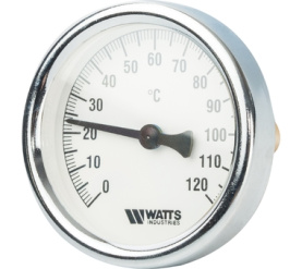 Термометр биметаллический с погружной гильзой 63 мм, штуц F+R801(T) 6375 Watts 10005809(03.01.060) в Владимире 1