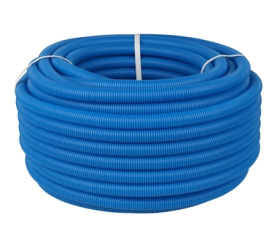 Труба гофрированная ПНД, цвет синий, наружным диаметром 20 мм для труб диаметр STOUT SPG-0001-502016 в Владимире 0