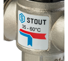 Термостатический смесительный клапан для сиcтем отопления и ГВС 1 НР 35-60° STOUT SVM-0020-256025 в Владимире 3