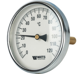 Термометр биметаллический с погружной гильзой 100 мм F+R801(T) 100100 Watts 10006076(03.03.100) в Владимире 0