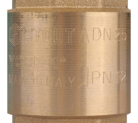 Клапан обратный пружинный муфтовый с пластиковым седлом 1 STOUT SVC-0012-000025 в Владимире 3