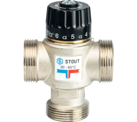 Термостатический смесительный клапан для систем отопления и ГВС 1 1/4 НР 30-65° STOUT SVM-0025-356532 в Владимире 2
