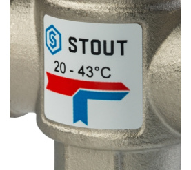 Термостатический смесительный клапан для систем отопления и ГВС 1 НР 20-43° STOUT SVM-0020-254325 в Владимире 3