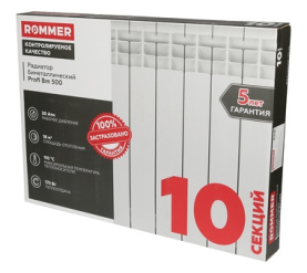 Радиатор биметаллический ROMMER Profi BM 500 (BI500-80-80-150) 10 секции в Владимире 13