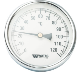 Термометр биметаллический с погружной гильзой, 100 мм F+R801(T) 10050 Watts 10006066(03.03.040) в Владимире 0