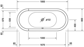 Панель фронтальная для ванны Vidima Сева Микс 1700 мм Н=560 мм в Владимире 1