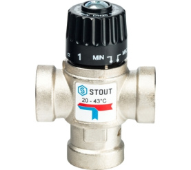 Термостатический смесительный клапан для систем отопления и ГВС 3/4 ВР 20-43 STOUT SVM-0010-164320 в Владимире 1