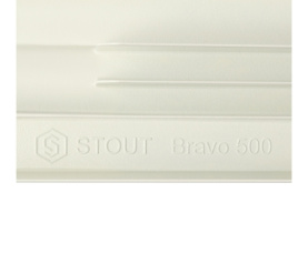 Радиатор алюминиевый боковое подключение STOUT Bravo 500 8 секций SRA-0110-050008 в Владимире 9