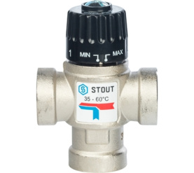 Термостатический смесительный клапан для систем отопления и ГВС 3/4 ВР 35-60 STOUT SVM-0010-166020 в Владимире 2