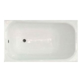 Чугунная ванна Aqualux ZYA-8-1 150x70 goldman белая без ножек антислип в Владимире 0
