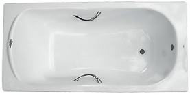 Чугунная ванна Roca Haiti 170x80 2327G000R с противоскольжением, с отверстиями для ручек в Владимире 0