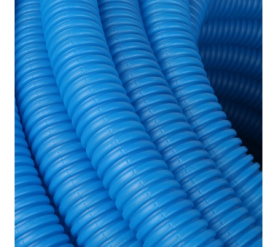 Труба гофрированная ПНД, цвет синий, наружным диаметром 32 мм для труб диаметр STOUT SPG-0001-503225 в Владимире 3