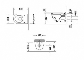 Унитаз подвесной белый DURAVIT 2200090000 в Владимире 2