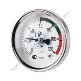 Термометр биметаллический Юмас ТБП-Т 120C Дк 100 L=50 в Владимире 0