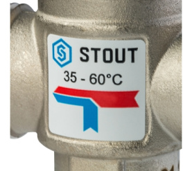 Термостатический смесительный клапан для систем отопления и ГВС 1 НР 35-60°С STOUT SVM-0020-166025 в Владимире 3