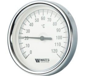 Термометр биметаллический с погружной гильзой 80 мм F+R801(T) 8075 Watts 10005944(03.02.060) в Владимире 0