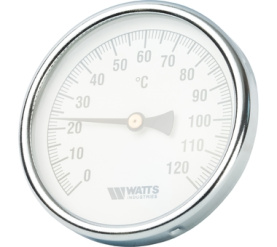 Термометр биметаллический с погружной гильзой 100 мм F+R801(T) 10075 Watts 10006071(03.03.060) в Владимире 1