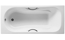Чугунная ванна Roca Malibu 160x75 2310G000R с противоскольжением, с отверстиями для ручек в Владимире 0