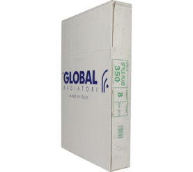 Радиатор биметаллический боковое подключение (белый RAL 9010) Global STYLE PLUS 350 8 секций в Владимире 9
