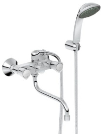 Смеситель универсальный Grohe Costa S с душем Tempesta Duo 26792001 в Владимире 0