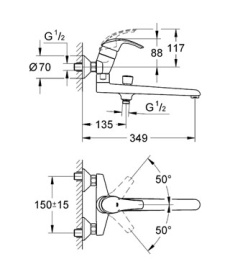 Смеситель универсальный Grohe Eurosmart 33116001 в Владимире 1