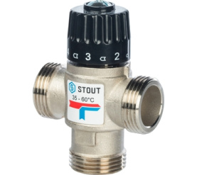 Термостатический смесительный клапан для сиcтем отопления и ГВС 1 НР 35-60° STOUT SVM-0020-256025 в Владимире 0