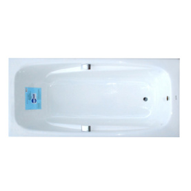 Чугунная ванна Aqualux ЧА18085 180х85 см с ручками, с ножками в Владимире 1