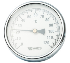 Термометр биметаллический с погружной гильзой 100 мм F+R801(T) 10075 Watts 10006071(03.03.060) в Владимире 0