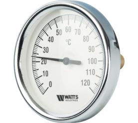 Термометр биметаллический с погружной гильзой 80 мм, штуц F+R801(T) 8050 Watts 10005931(03.02.040) в Владимире 0